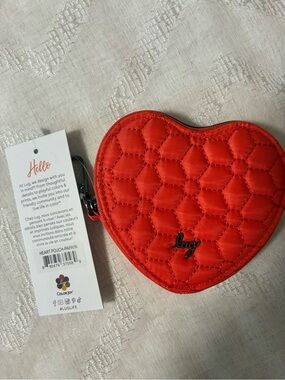 Lug Heart Pouch NWT - Papaya